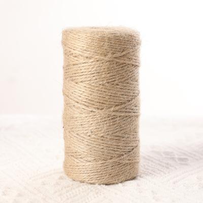 China Retro Style 1.5mm*100m Natural Jute Twine Twine Rope Hemp Rope Bun Rope For Wedding Party DIY Handmade Gift Wrapping for sale