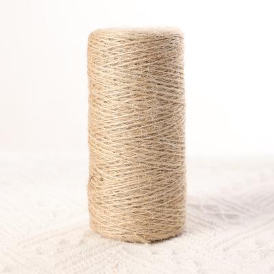 China Retro Style 1mm*200m Natural Jute Twine Twine Rope Hemp Rope Bun Rope For Wedding Party DIY Gift Wrapping Handmade Decor for sale