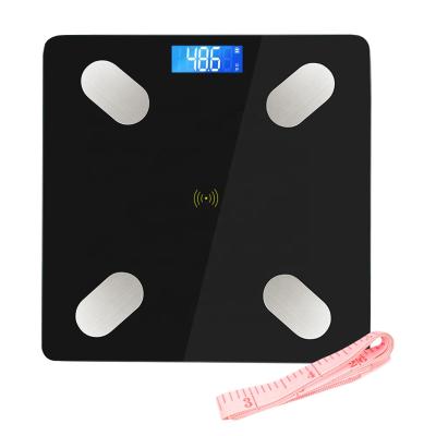 China Smart Body Scales Electric Bathroom Scales Floor Body Weight Health Balance Scale Tempered Glass LCD Display for sale