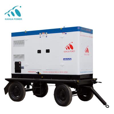 China 30KVA Silent Mobile Type Rated Power And Three Phase Type AC Output Generators KH-24GFS for sale