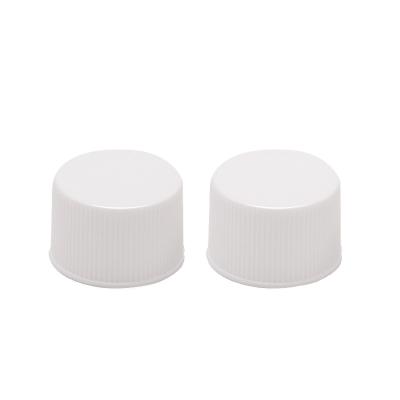 China Non Spill White Plastic PP Stock 24mm 28mm Screw Cap Hot Products for sale