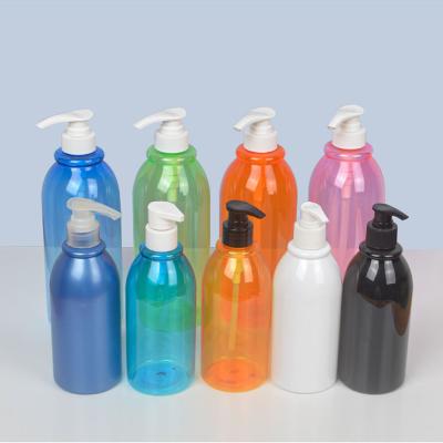 China Hot Eco-friendly Wholesale 1 Liter 250ml 500ml 1000ml Colorful PET PUMP Empty Plastic Bottles for sale