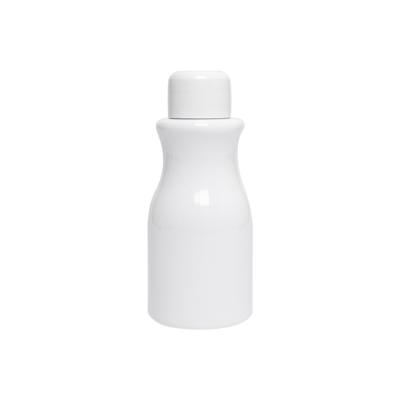 China 100ml white food bottle luxury plastic milk bottle used for food packaging for sale