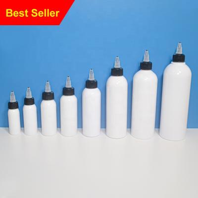 China Household Products 50ml 80ml 150ml Plastic Material Cosmetic Bottle Potion Squeeze Bottle With White Cap for sale