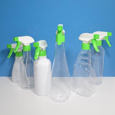 China Highly Cost Effective Household Products Plastic Bottle 500ml With Transparent And White Body Use Packing Cleaning Liquid for sale