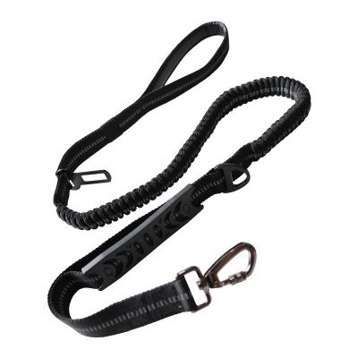 China Teddy Nylon Adjustable Training Big Large Car Seat Safety Reflective Elastic Dog Leash Multifunctional Wholesale Reflective Buckle Belt for sale