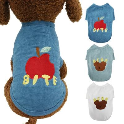 China Factory Price Modern Custom Luxury Outdoor Training Personalized Adjustable Cotton Apple Bear Dog Harness Vest for sale