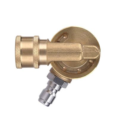 China 7 Point G1/4 Brass Adapter For Car Metal Connector Barrel Tube Wash Quick Swivel Coupler 22025 for sale