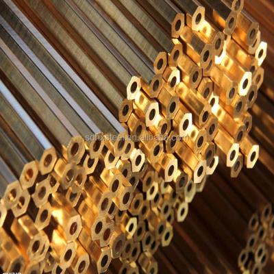 China Thick Water Zn Alloy Copper Brass Tube 66mm 68mm 71mm ASTM C26000 CuZn30 Wall Tube for sale