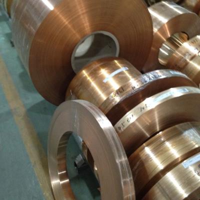 China Industry 0.5mm Thickness CuSn8 UNS C52100 Phosphor Bronze Alloy Strips for sale