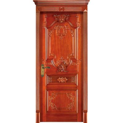 China Hot Sale Latest Design Modern Solid Wood Panel Bedroom Sound Insulation Customized Main Door Simple Design Interior for sale