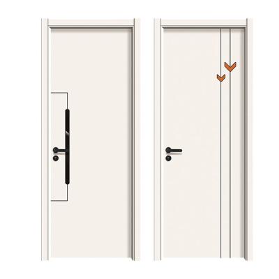 China Modern hot sales sound insulation waterproof interior crystal wood door bedroom carbon wood doors for sale