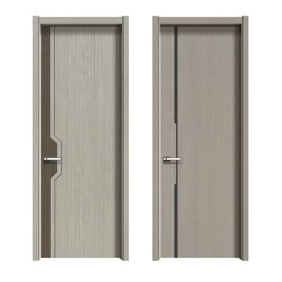 China Waterproof sound insulation price simple design cheap wooden door for hotel for sale