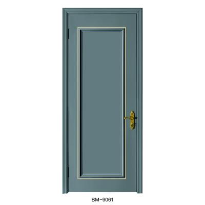 China Modern Minimalist Painting Colors Interior Door Sound Insulation Decoration Interior Door Solid Wood Wooden Doors for sale