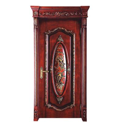 China Sound Insulation Condition Function Noise Insulation Luxury Painting Wooden Door for sale