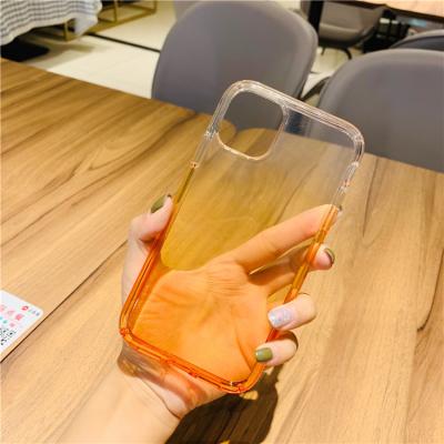 China Shockproof Gradient Transparent Cell Phone Covers Case For Apple iPhone 6S 7 8 Plus Pro Max X XS XR 11 for sale