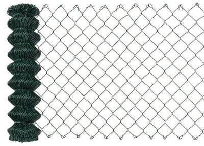 China 2in Sport Chain Link Fence Mesh Fabric PVC Coated Galvanised Diamond Mesh Fencing for sale