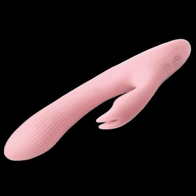 China 7 Mode Dual Head Frequency Vibrate Adult Sex Toys 7 Mode Dual Head Frequency Silicone Bendable Vibrator With Rabbit for sale