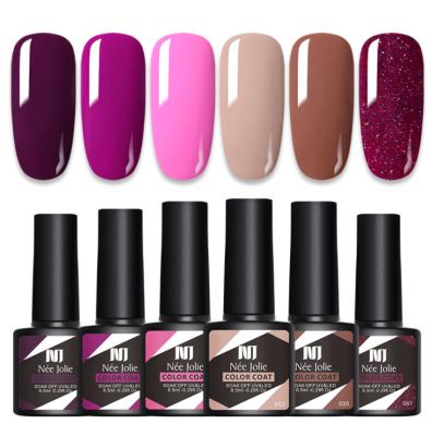 China Quick Drying Easy Apply FUUMUUI Professional Nail Supplier Private Label Custom 420 Colors Nail Polish Gel 6 Colors UV Gel Nail Set for sale