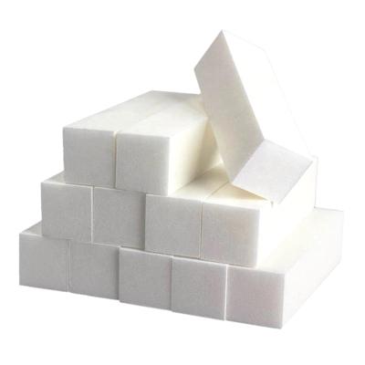 China Eco-friendly High Quality White Sponge Pad Block Files Manicure Polishing Sanding Tool for sale