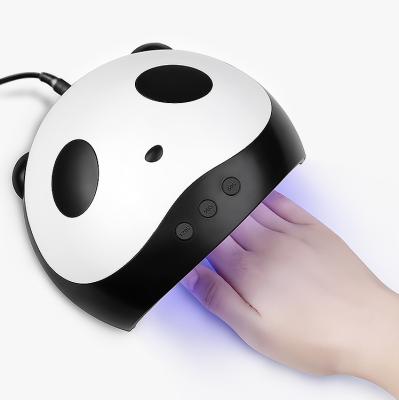 China New Design Panda LED Nail Dryer 2021 Quick Dryer Gel UV Nail Lamp 3 Acrylic Curing Lights in 1 LED/UV Nail Lamp 36W for sale