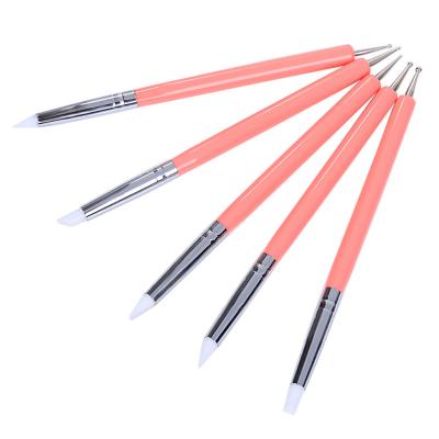 China NAIL Beauty Double-end Nail Dotting Pen Brushes Clean Nails Art Drilll Pen For Women Branded Beauty for sale