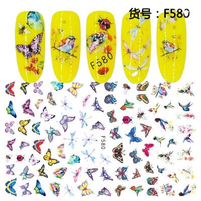 China Easy Apply 2020 New Arrival Water Transfer 3d Butterfly Stickers For Nails Art for sale