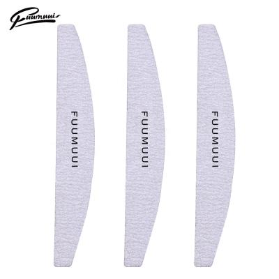 China Salon Fuumuui Finger Care and Professional Manicure Art Tools Custom Logo Double-Sided Gray Press on Nail File Set 180 150 80 100 Grit Nail File for sale