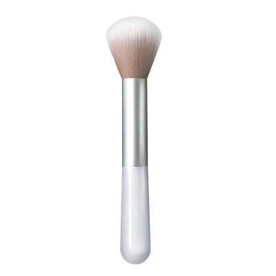 China Private Label Beautiful Soft High Quality White Cosmetic Synthetic Hair Highlight Hair Highlight Makeup Brush Private Label Single Hair Highlight Brush for sale