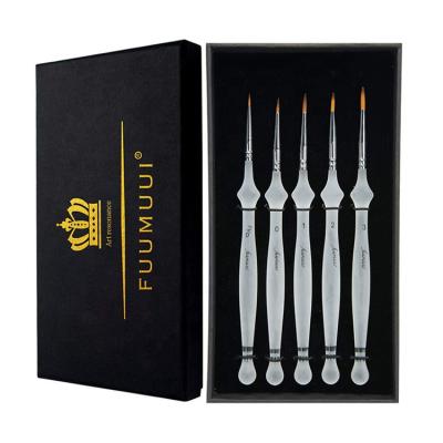 China CLOU Fuumuui Detail Paint Brush, Miniature Artist Painting Brushes 5 PCS Paint Brush Set for sale