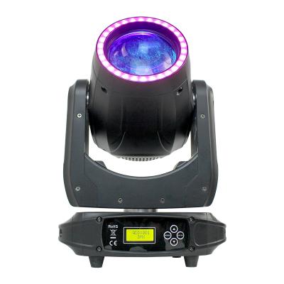 China Theme Park Led Beam 100w Moving Head With RGB Led Ring Effect Beam Lights Portable Small Size for sale