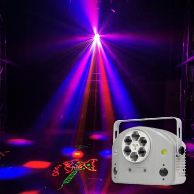 China Garden LED DJ Disco Party Light Mini Laser Stage Lighting Decoration Gobo Pattern Projector For Bar Club for sale