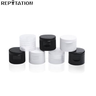 China Non Spill 18/410 20/410 24/410 White Transparent Plastic Screw Flip Top Cap 28mm For PET Sanitizer Bottle for sale