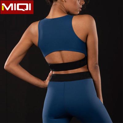 China MIQI Breathable Sports Wear Women Plus Size Yoga Bra Sports Bra High Impact Sports Bra for sale