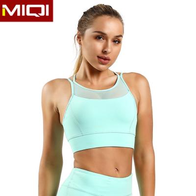 China MIQI Breathable Fitness Clothing Women Plus Size Yoga Bra Gym Bra Ladies Sports Bra Tops for sale