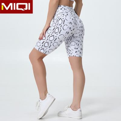 China Breathable Animal Print Breathable Yoga Shorts Compression Fitness Sports Wear High Waisted Yoga Set Shorts For Women for sale