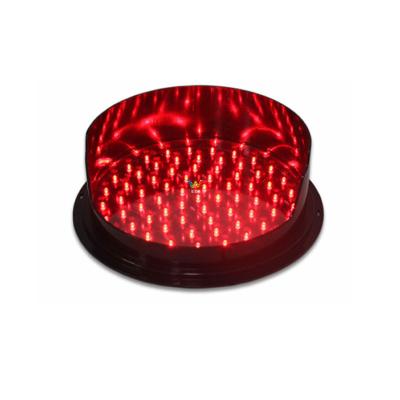 China Red PC 300mm LED Traffic Module With Visor Traffic Lights Light for sale