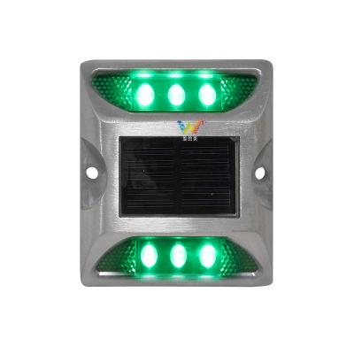 China Aluminum Road Safety LED Yellow Light Aluminum Solar Road Stud for sale