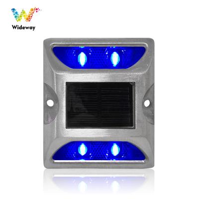 China For Road Safety 12 Years Factory Waterproof Solar Powered Stud Light Solar Powered Roadside Alarm Dock Platform Path for sale