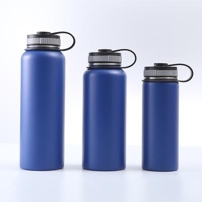 China Viable Factory 18oz 32oz 64oz Metal Stainless Steel Aluminum Water Bottles With Custom Logo Double Wall Insulated Vacuum Flask for sale