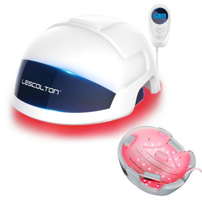 China Lescolton Nourishing D601 Selling Home Use Led Therapy Device Hair Growth Cap Laser Hair Growing Helmet for sale