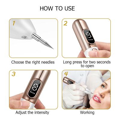 China Peer Remover Laser Plasma Pen Skin Tag Tattoo Removal Device Tool Brown Spot Skin Tag Remover Pen 2021 for sale