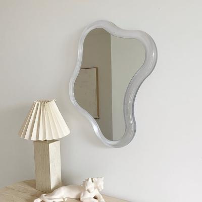 China Lighted Acrylic Wall Mounted Magnifying Mirror For Bathroom Vanity for sale