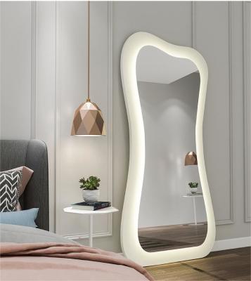 China Hollywood Standing Full Length Xl Floor Mirror With Led Light 71x32 for sale