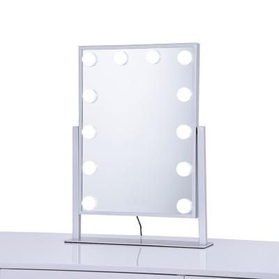 China OEM Durable Dressing Room Illuminated Cosmetic Beauty Vanity Mirror with LED Lights for sale