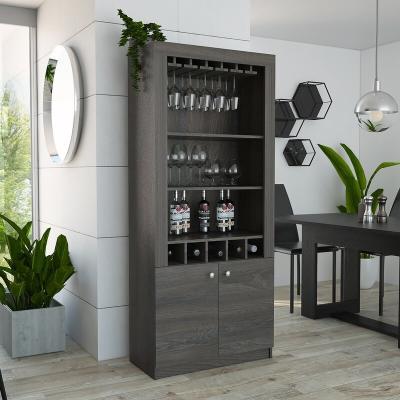 China Luxury Corner Wine Cabinet for Living Room Bar Kitchen Display Glass Modern Furniture for sale