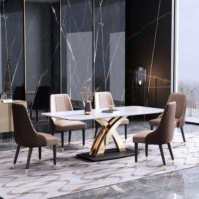 China OEM Black Dining Table Marble Onyx Modern Furniture for sale