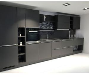 China Modular High Gloss Kitchen Cabinets Acrylic Finish Assembled for sale