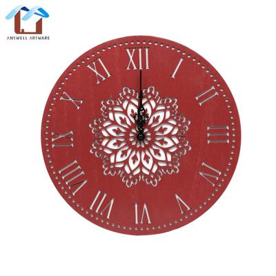 China 2022 Antique Style Living Room Decorative Antique Style Ware Crafts Wooden Wall Clocks for sale