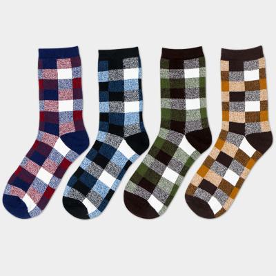 China Colorful Mens Crew Socks Cotton Funky Mens Breathable Dress Socks Custom Mens Socks Factory Zhuji for sale